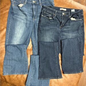 Signature by Levi Strauss Women's Boot Leg Jeans - Light and Dark Blue